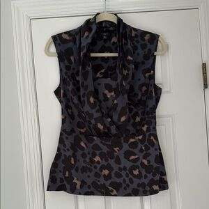 Animal Print Sleeveless Top